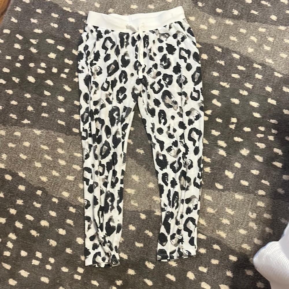 Cheetah print sweatpants